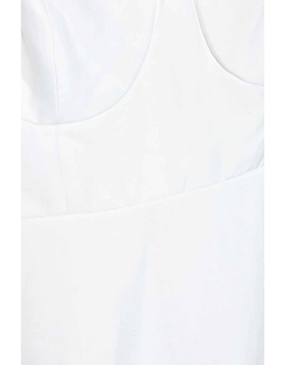 Violette White Frill Hem Maxi-Dress - 4