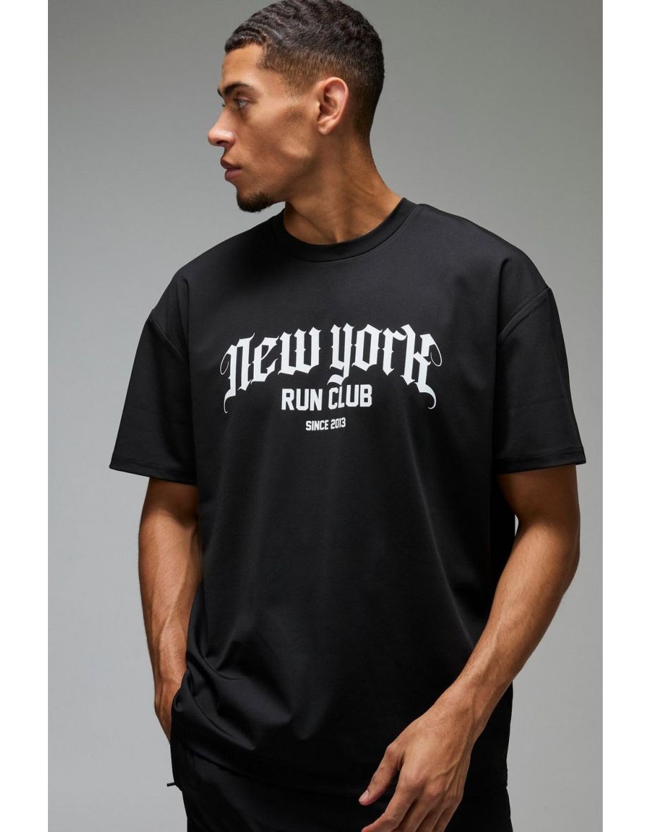 Man Active New York Run Club - black