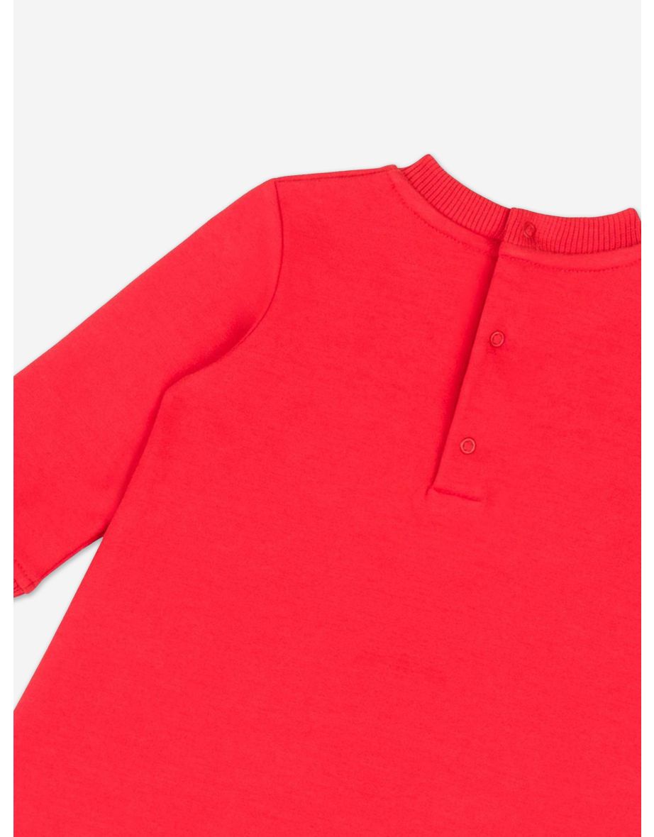 Moschino Baby Girls Bear Sweater Dress in Red - 3