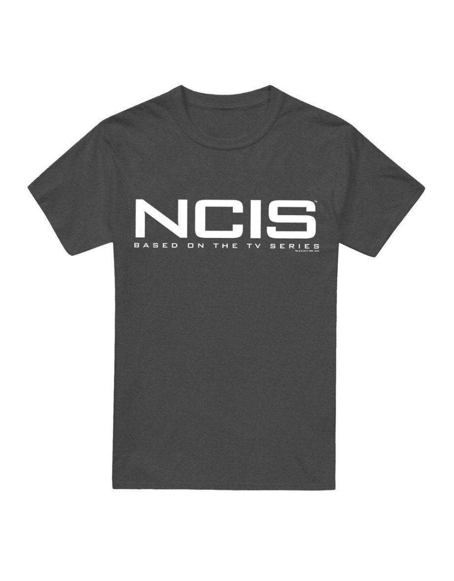 NCIS Unisex Adult Logo T-Shirt - Charcoal