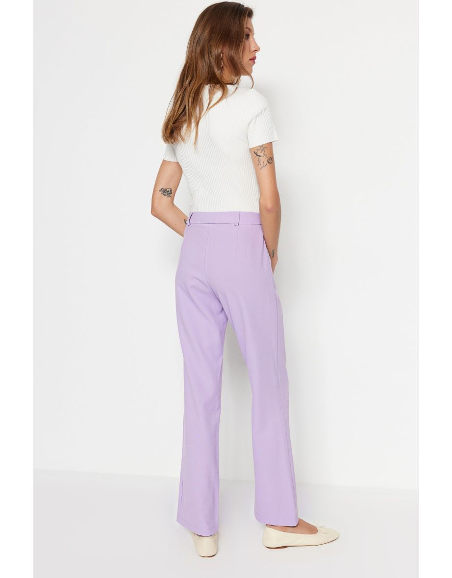 Buy Trendyol Plus Size Wide Leg Woven Trousers Online