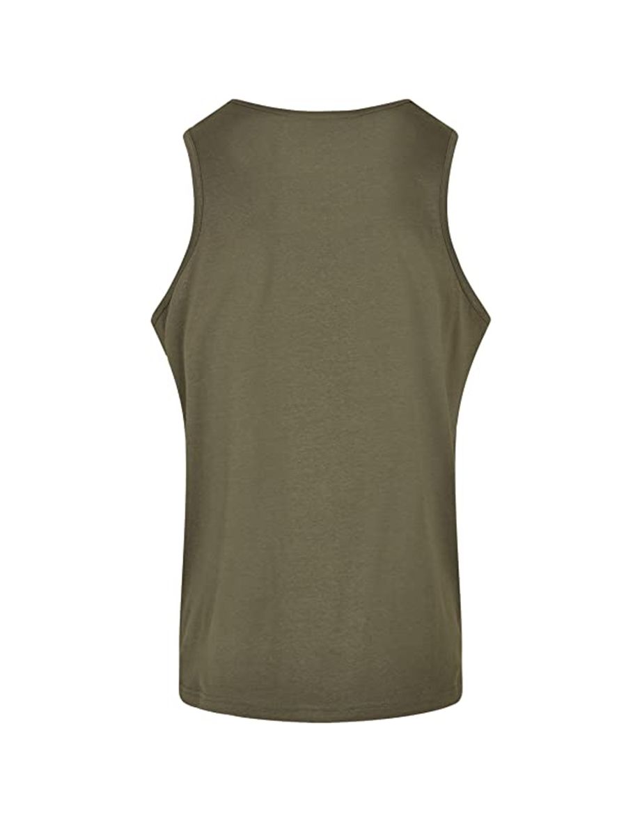 Mens Basic Tank Top - Olive - 1