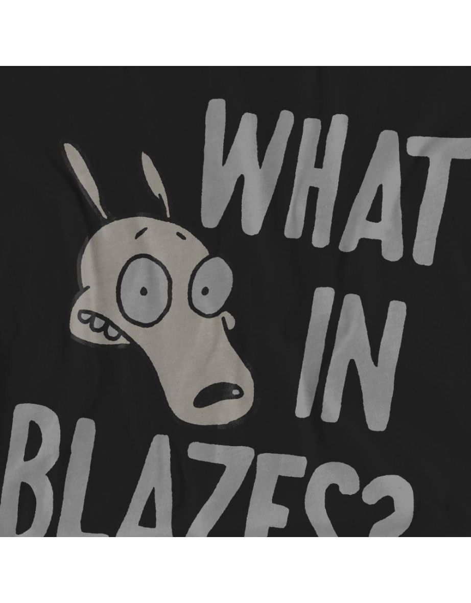 Rocko´s Modern Life Unisex Adult What In Blazes? T-Shirt - Black - 3