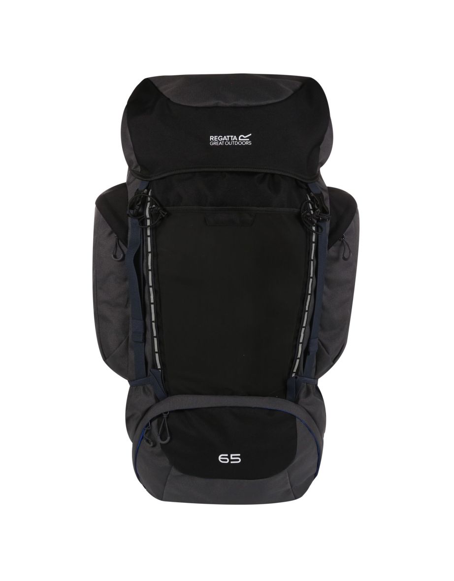 Regatta Highton 65L Hiking Backpack - Black/Ebony
