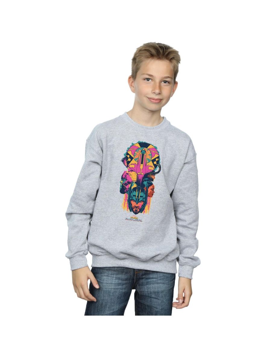 Marvel Boys Thor Ragnarok Character Totem Sweatshirt - Sports Grey