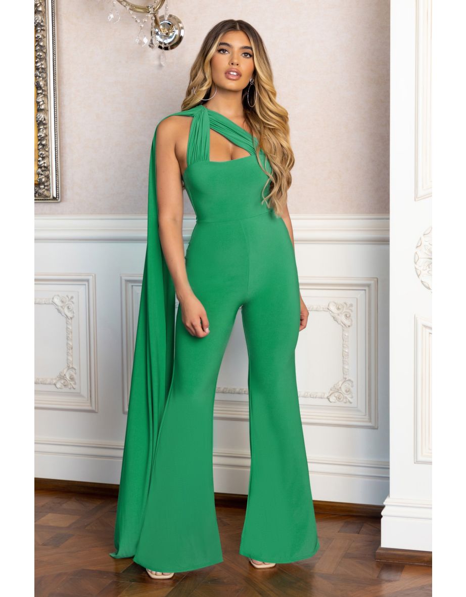 Club l one shoulder jumpsuit on sale