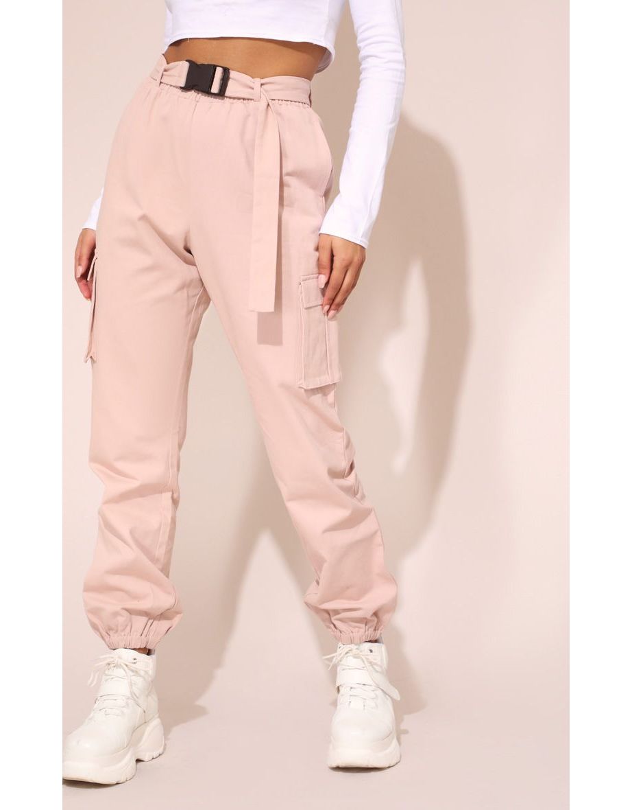 buckle belt joggers