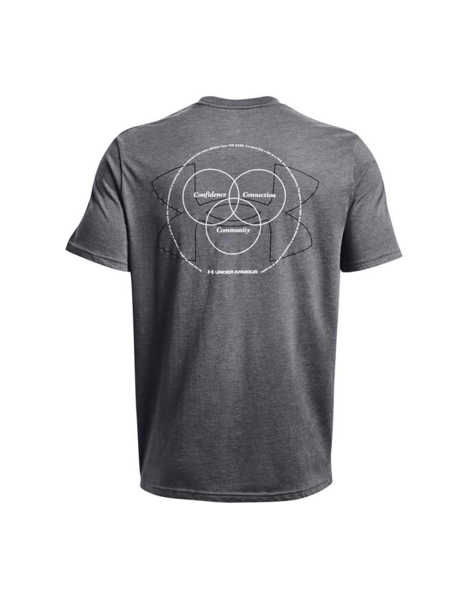 Men's Under Armour UA Left Chest CCC T-Shirt in Grey - 1