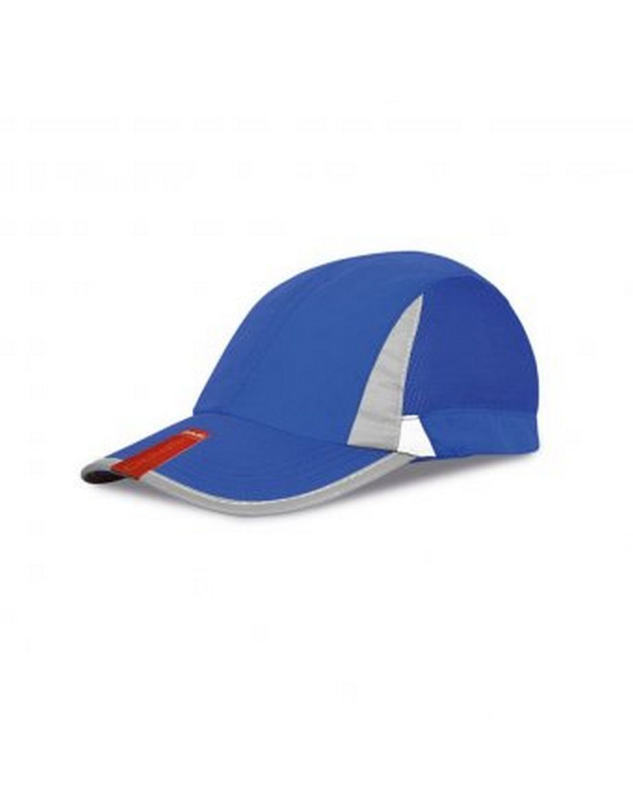 Spiro Unisex 2 Panel Sport Baseball Cap - Royal/White