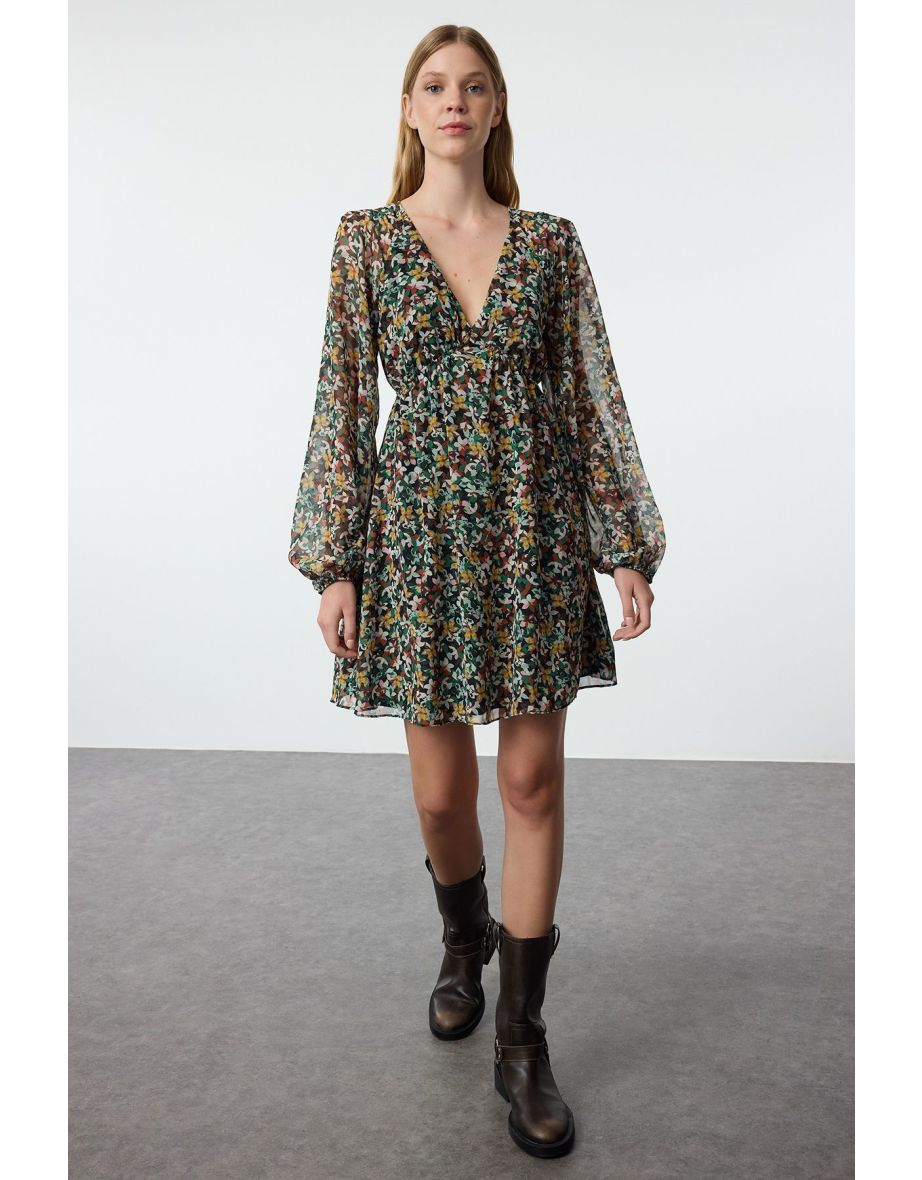 Multicolored Ethnic Mini Woven Dress