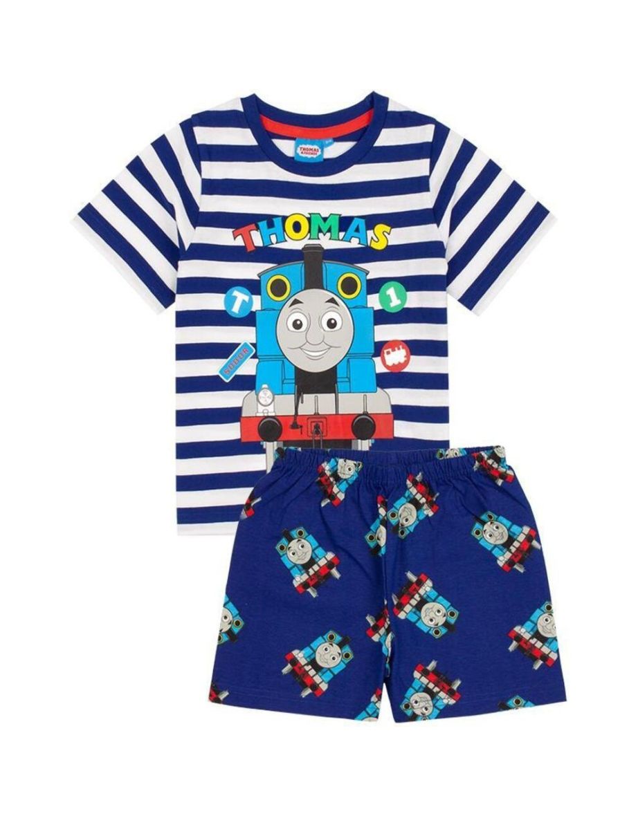 Thomas & Friends Boys All-Over Print Short Pyjama Set - Navy