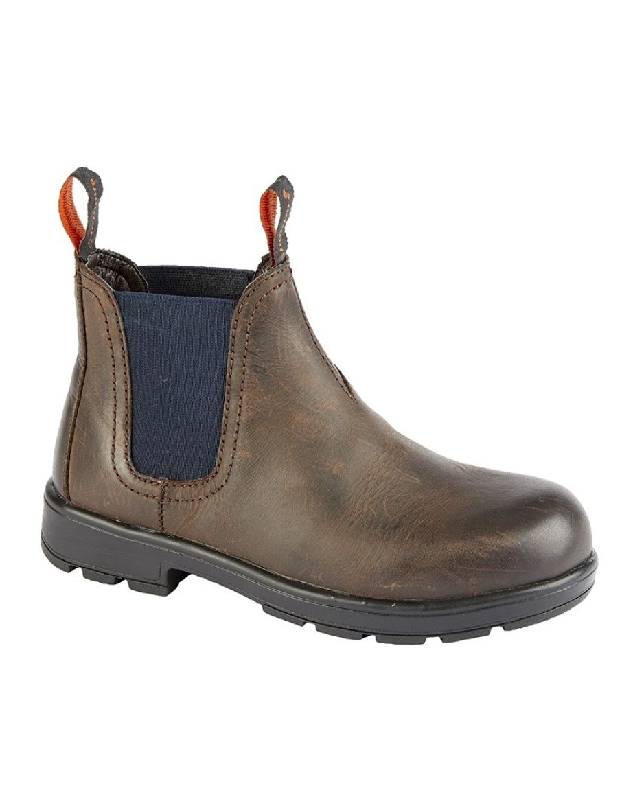 Shop Roamers Boys Waxy Leather Ankle Boots Brown Online in Bahrain VogaCloset