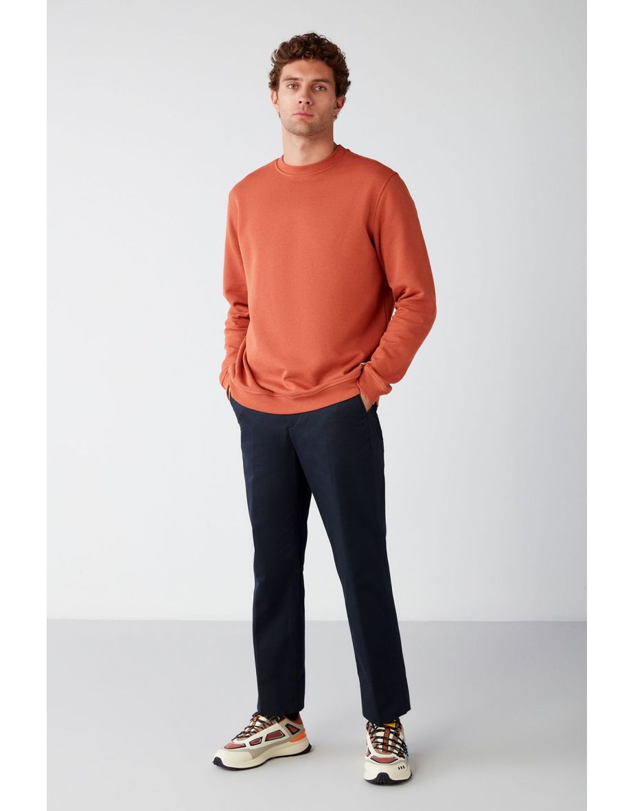 Sweatshirt - Orange - Relaxed fit