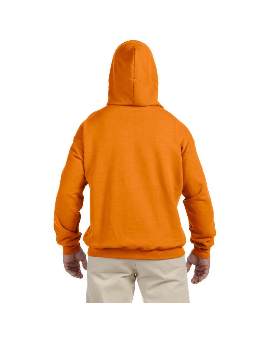 Gildan Heavyweight DryBlend Adult Unisex Hooded Sweatshirt Top / Hoodie (13 Colours) - Safety Orange - 1