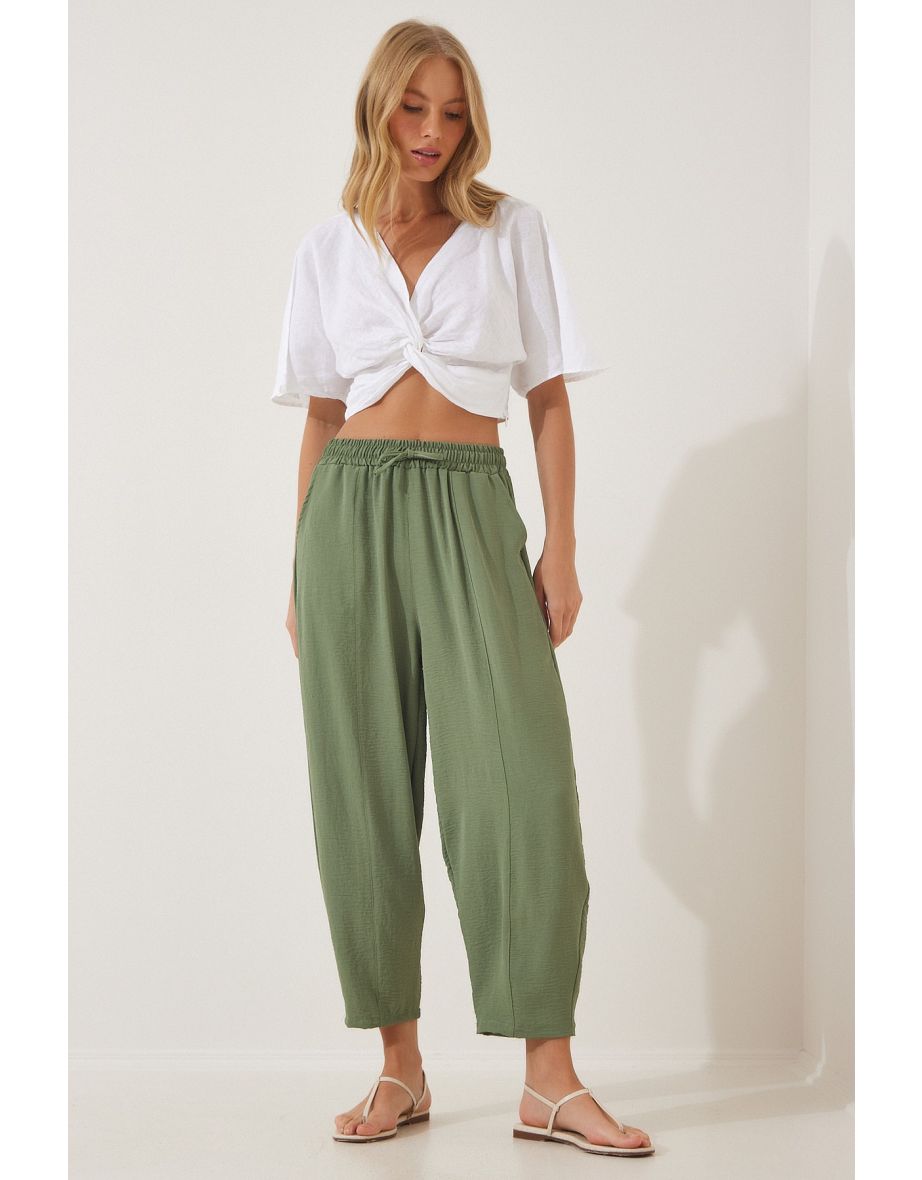Women's Khaki Awnings, Baggy Baggy Pants