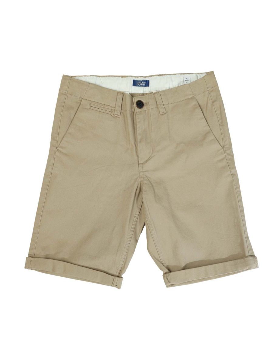 Boy's Jack Jones Fred Chino Shorts in Cream