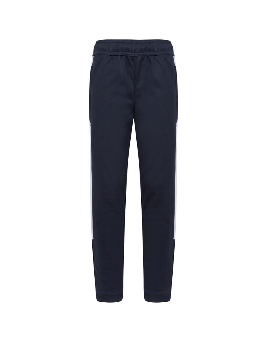 Finden & Hales Childrens/Kids Boys Knitted Tracksuit Pants - Navy/White