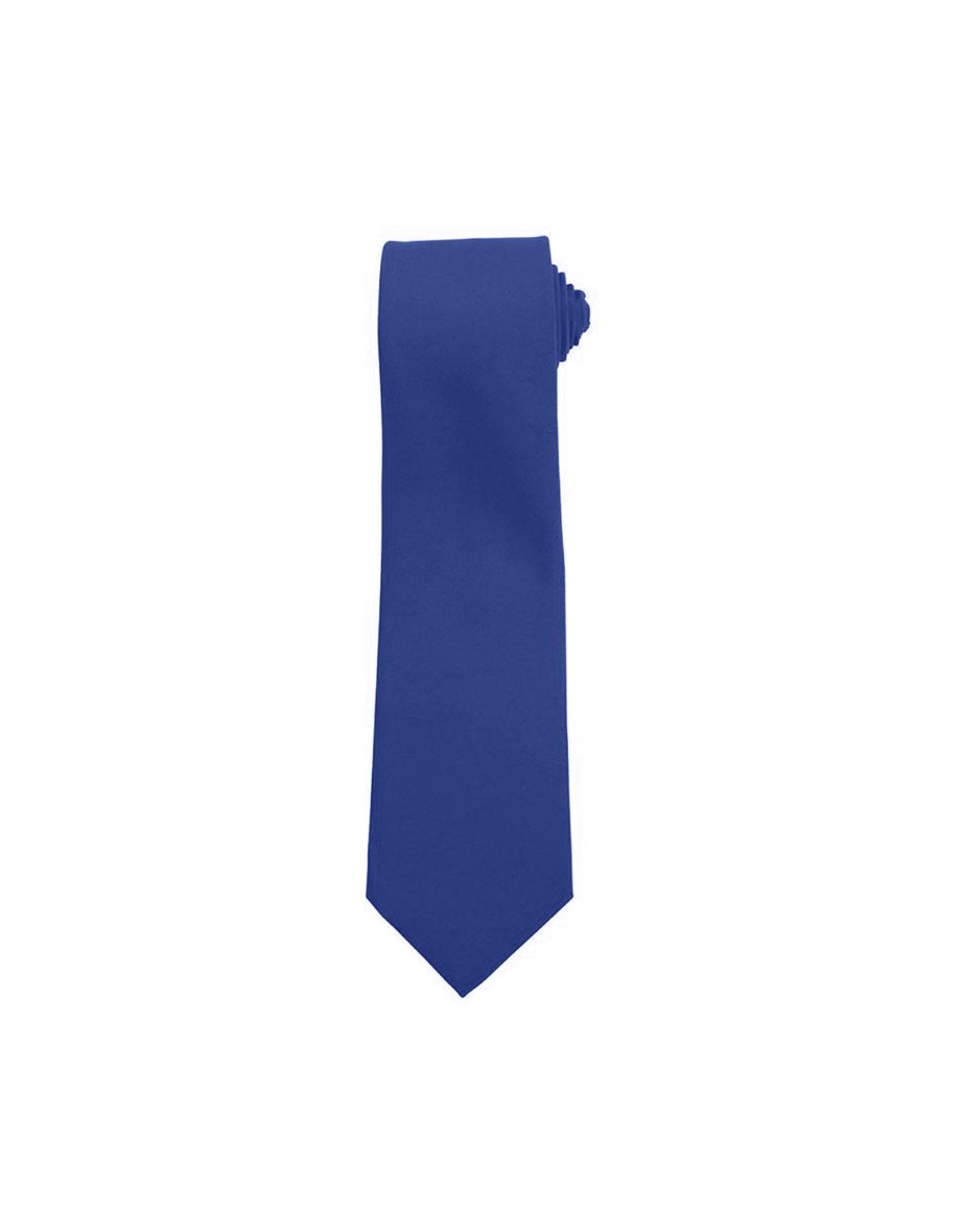 Premier Tie - Men Plain Work Tie - Royal - 1