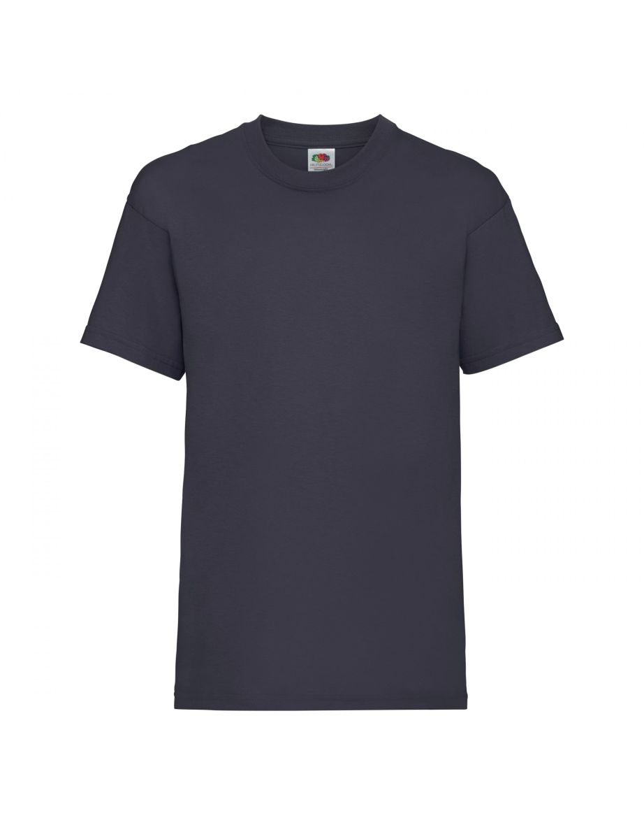 Fruit Of The Loom Childrens/Kids Unisex Valueweight Short Sleeve T-Shirt - Deep Navy