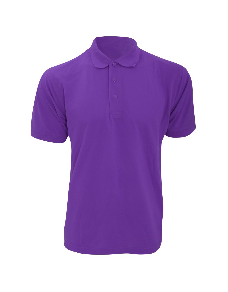 Kustom Kit Mens Klassic Superwash Short Sleeve Polo Shirt - Purple