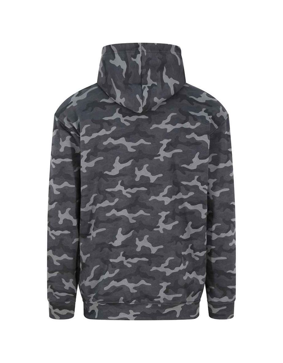 Awdis Mens Camouflage Hoodie - Black Camo - 1
