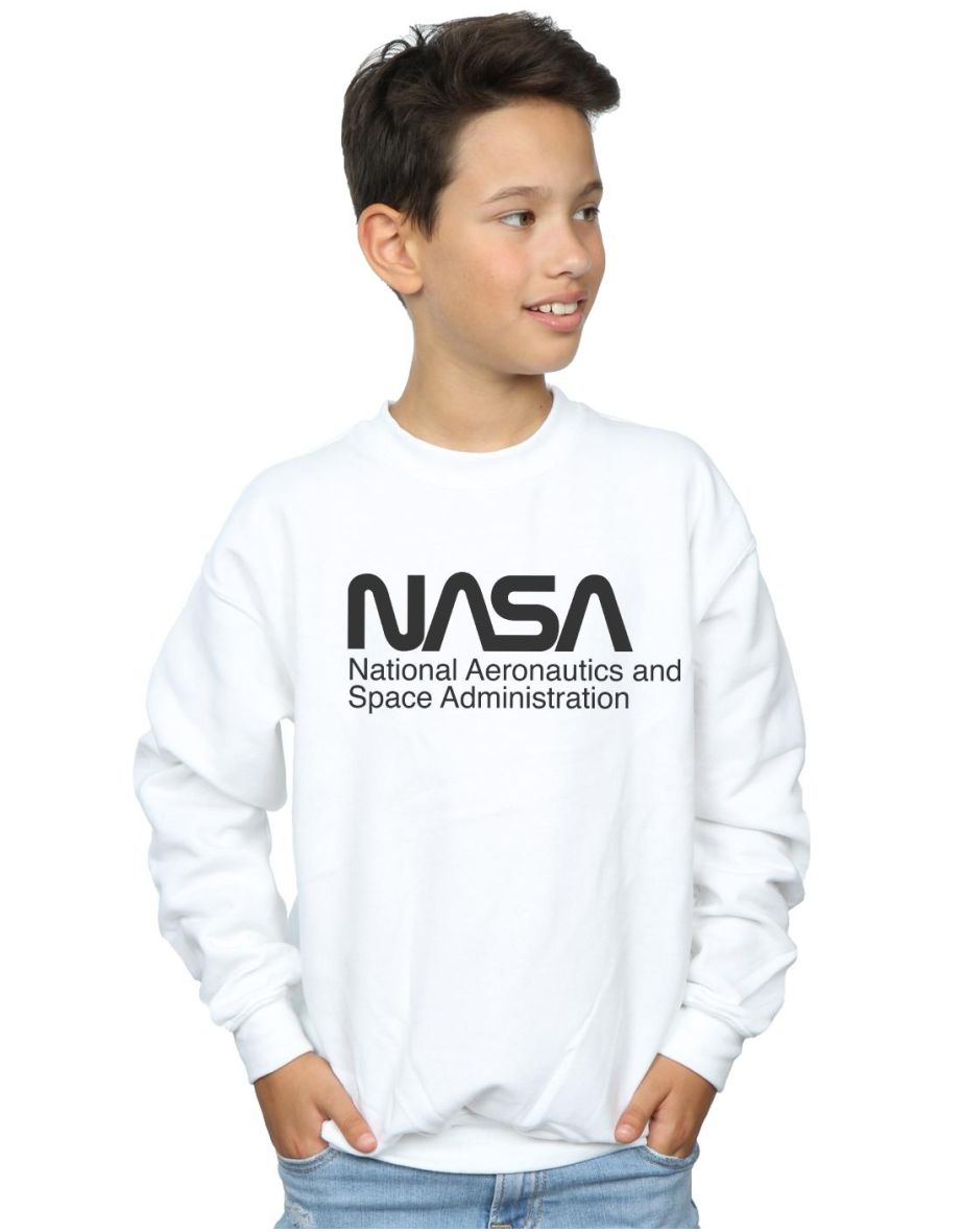 Nasa white outlet sweatshirt