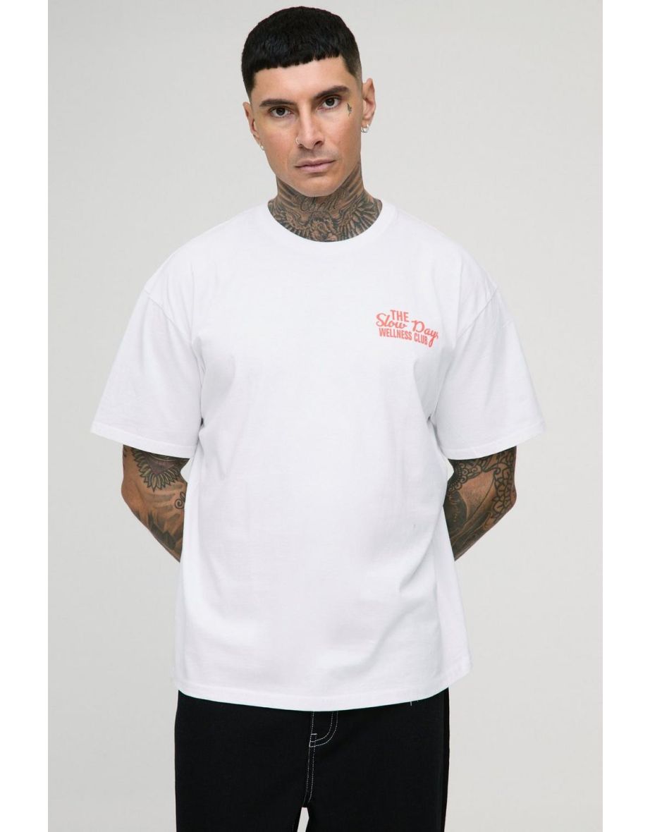 Tall Wellness Club Graphic Oversized T-Shirt