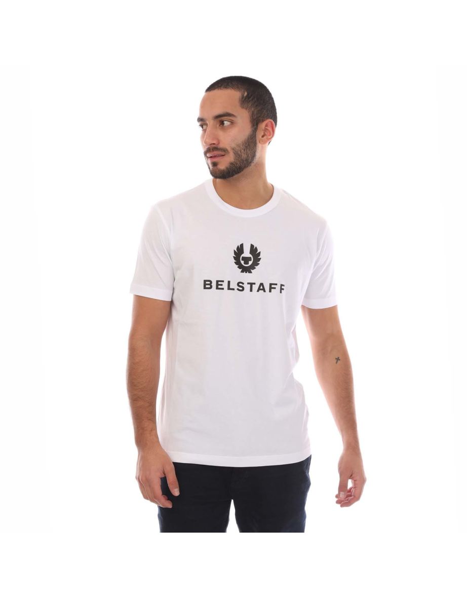 Men's Belstaff Cotton Jersey Signature T-Shirt in White