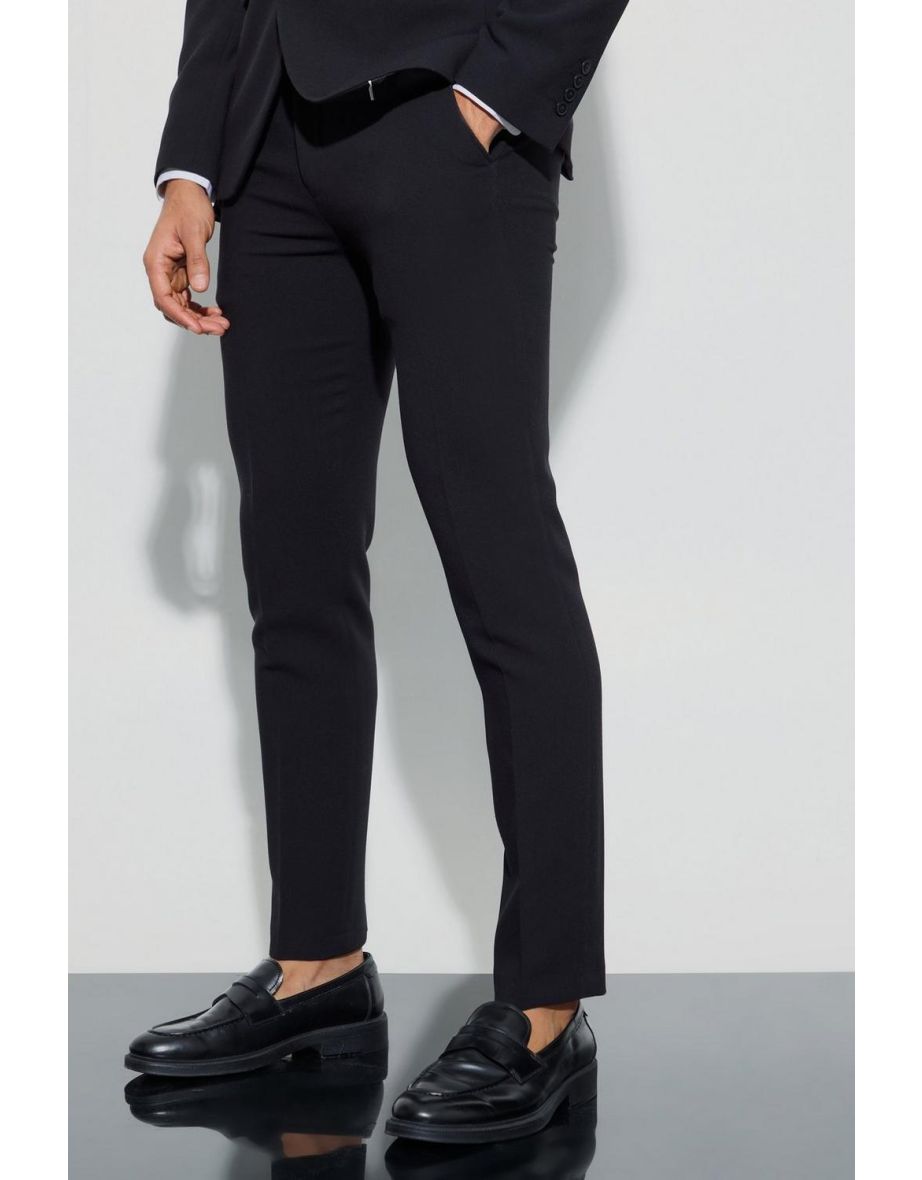 Jersey Skinny Suit Trousers - black