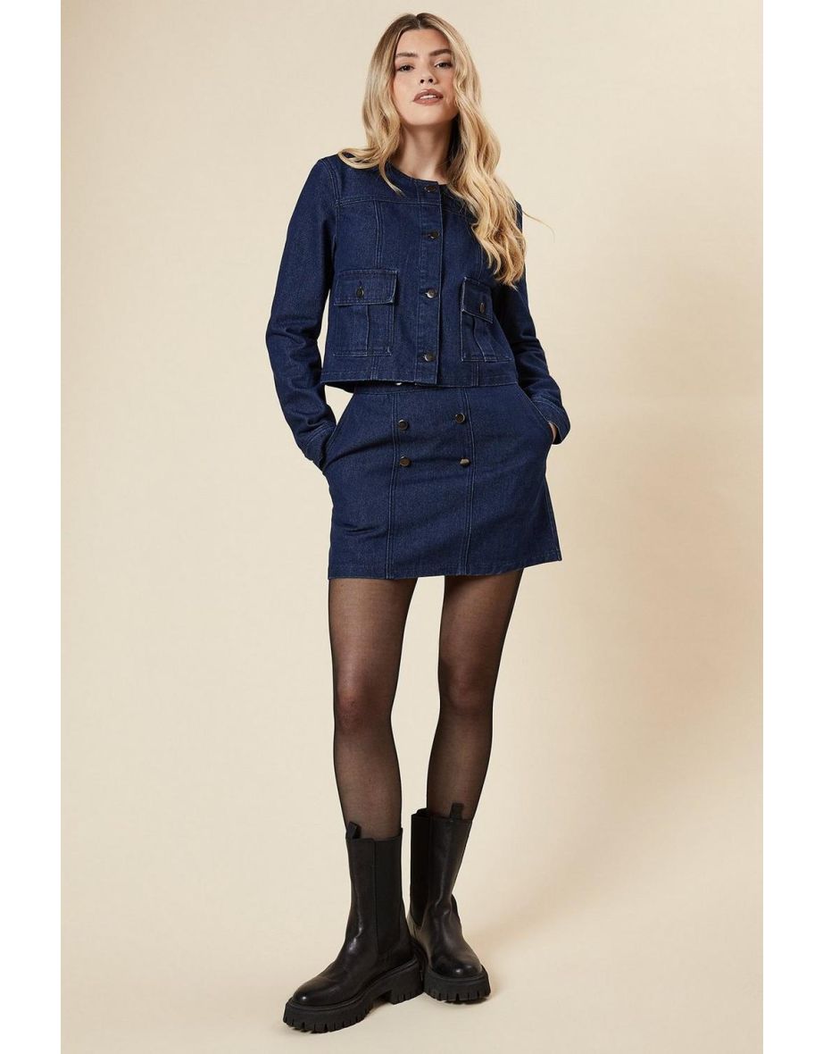 Denim Mini Skirt