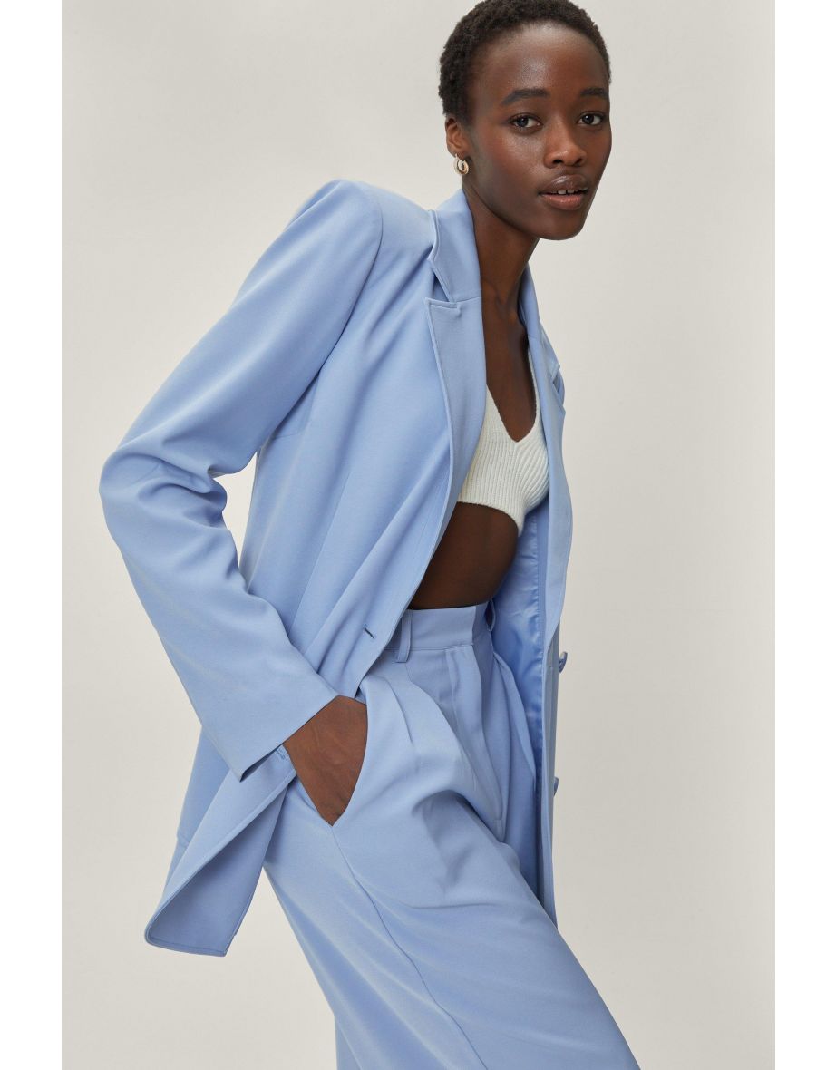 Tailored Double Breasted Long Sleeve Blazer