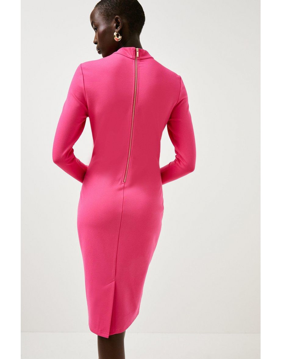 Cut Out Detail Bodycon Jersey Dress - 2