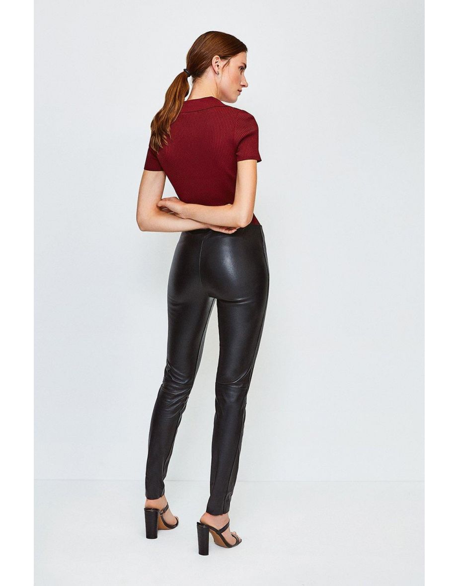 Stretch Leather Legging - 3