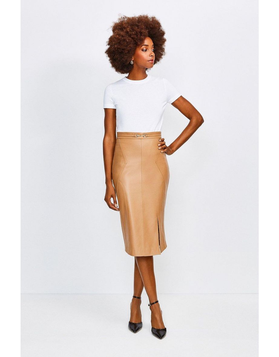 Karen millen store leather pencil skirt