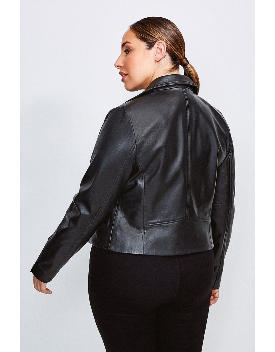 Curve Leather Signature Biker Jacket - 2