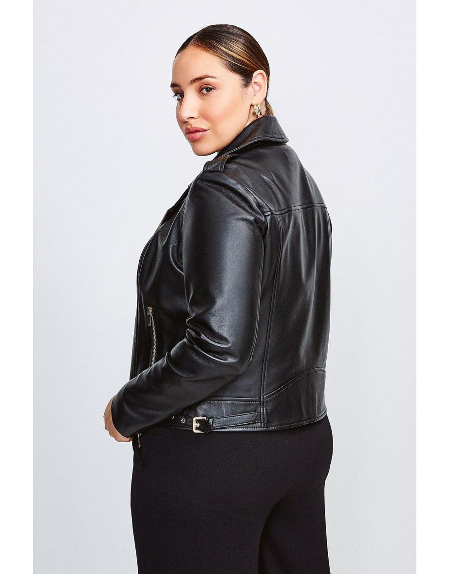 Curve Leather Military Biker - 2