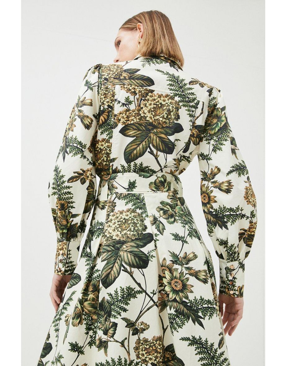 Vintage Cotton Sateen Volume Sleeve Shirt - 2
