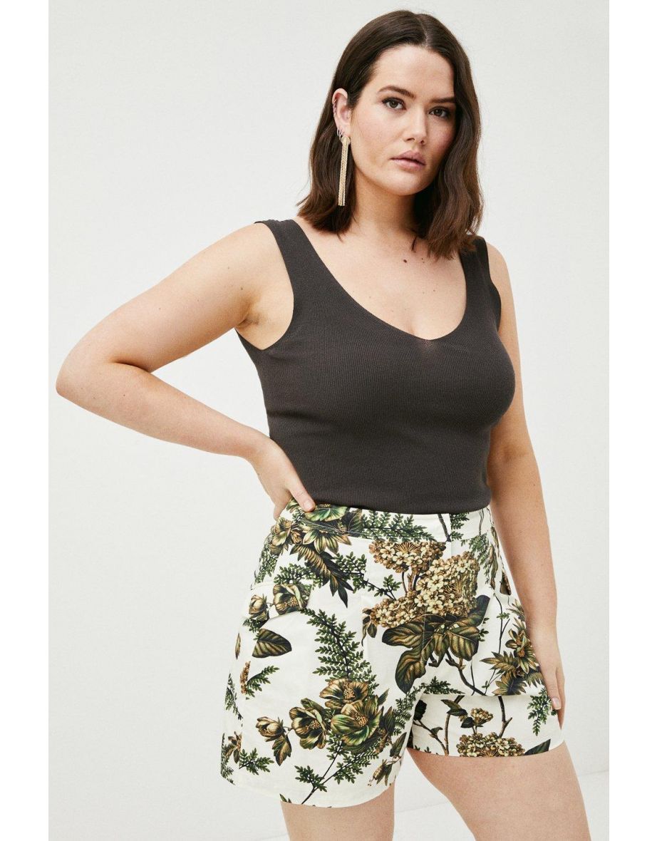 Curve Vintage Cotton Sateen Short