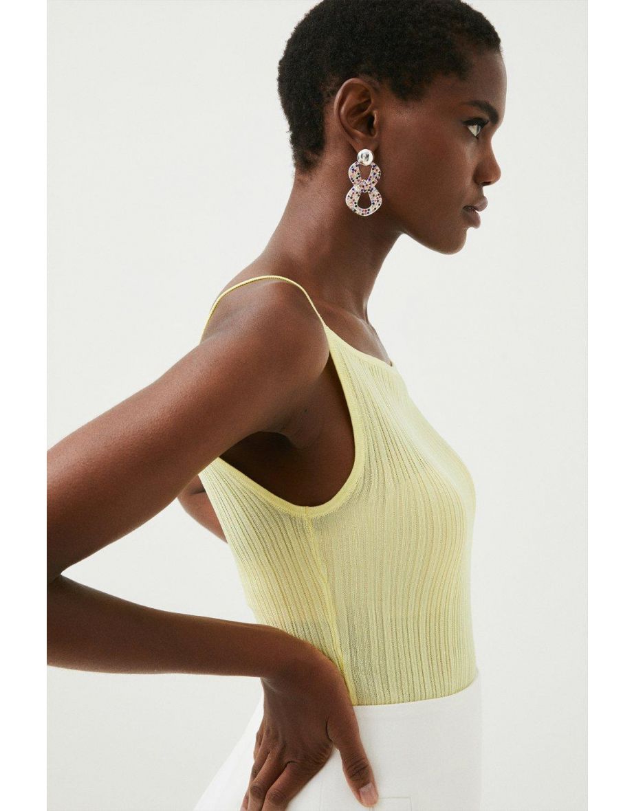 Slinky Rib Knit Vest