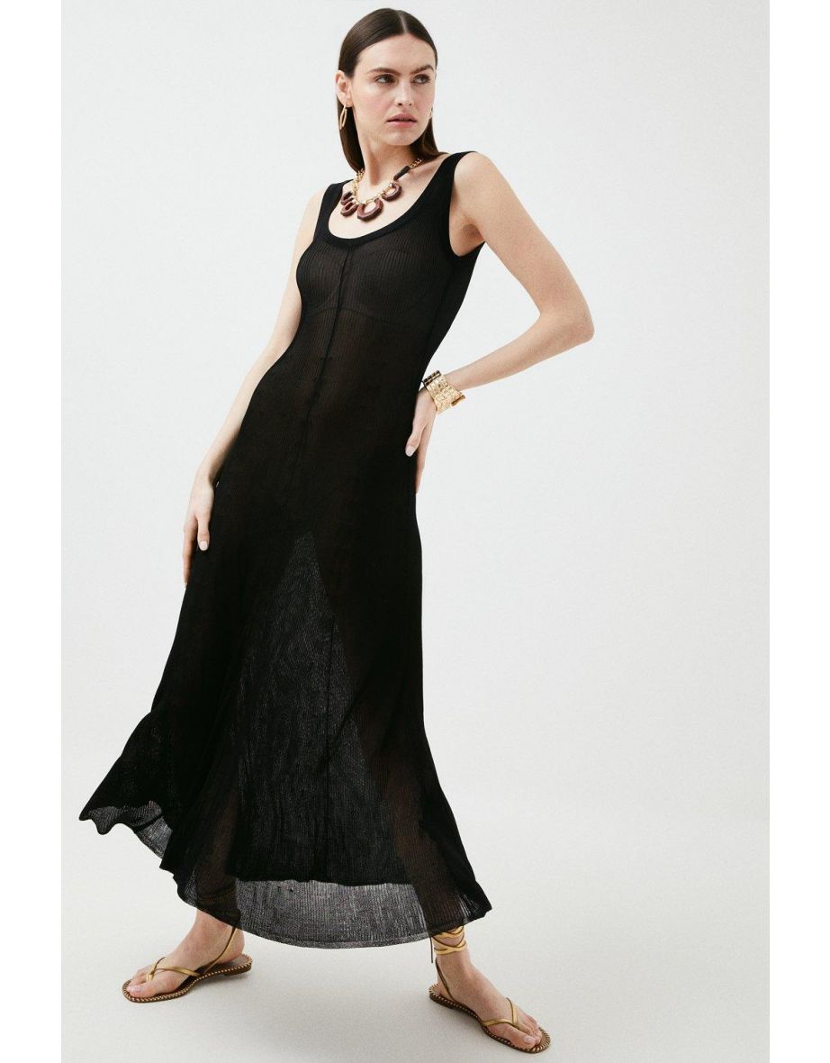 Slinky Rib Knit Dress