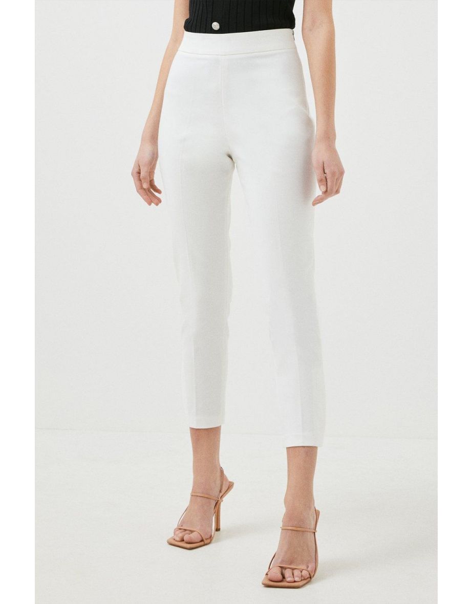 Petite Essential Techno Woven Crop Trouser