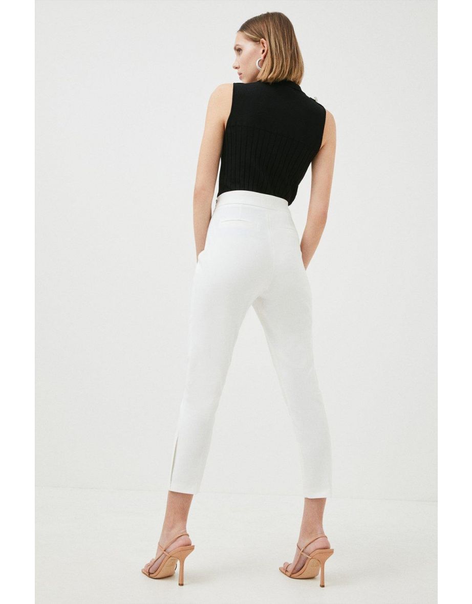 Petite Essential Techno Woven Crop Trouser - 2