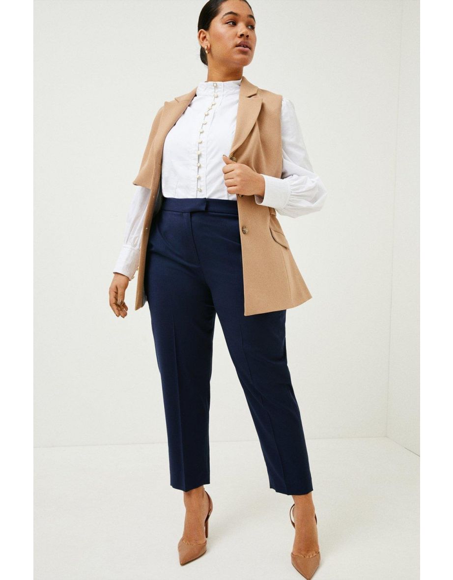 Lydia Millen Petite Leather Slim Leg Pants | Karen Millen