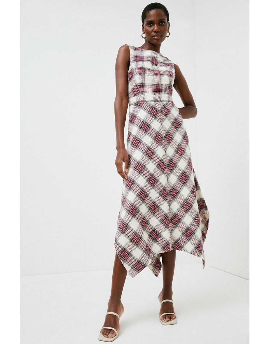 Karen millen hot sale check dress