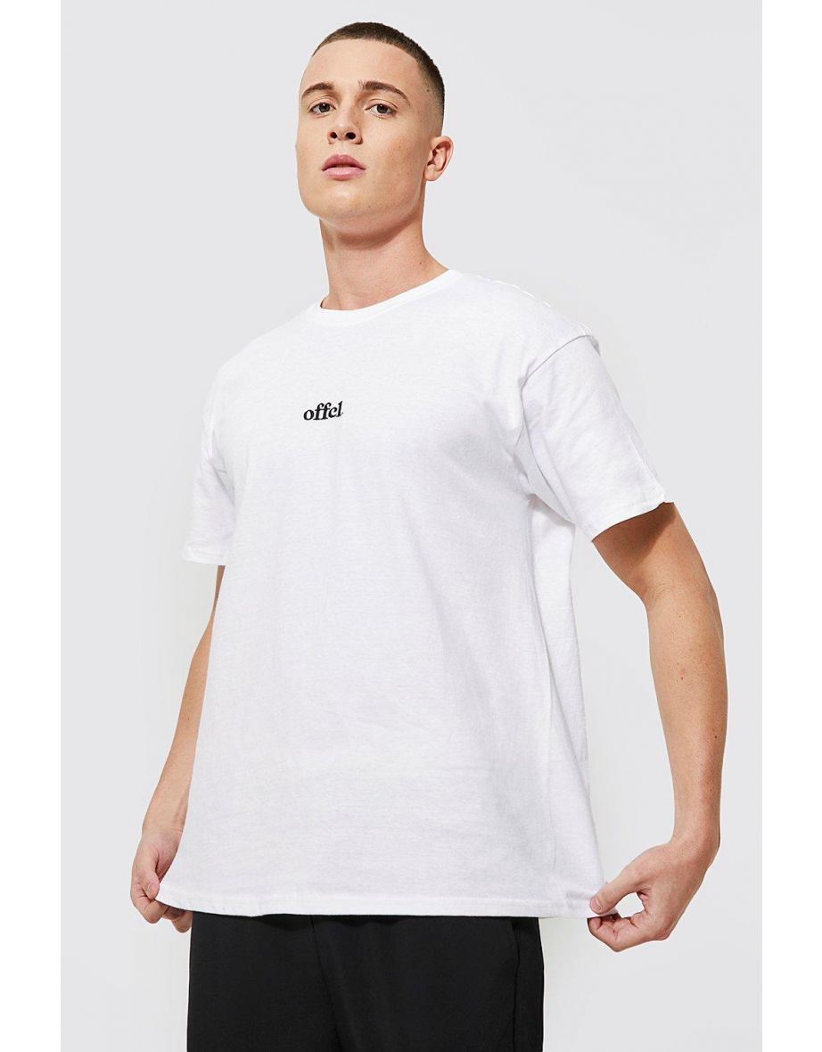 Oversized Offcl Embroidered T-shirt - white