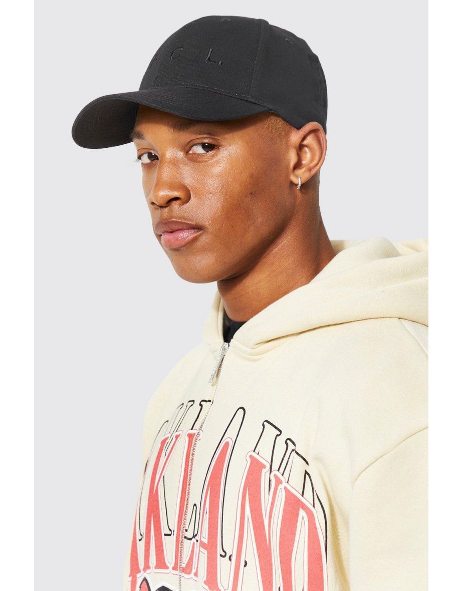 Embroidered Ofcl Curve Peak Cap - black - 2