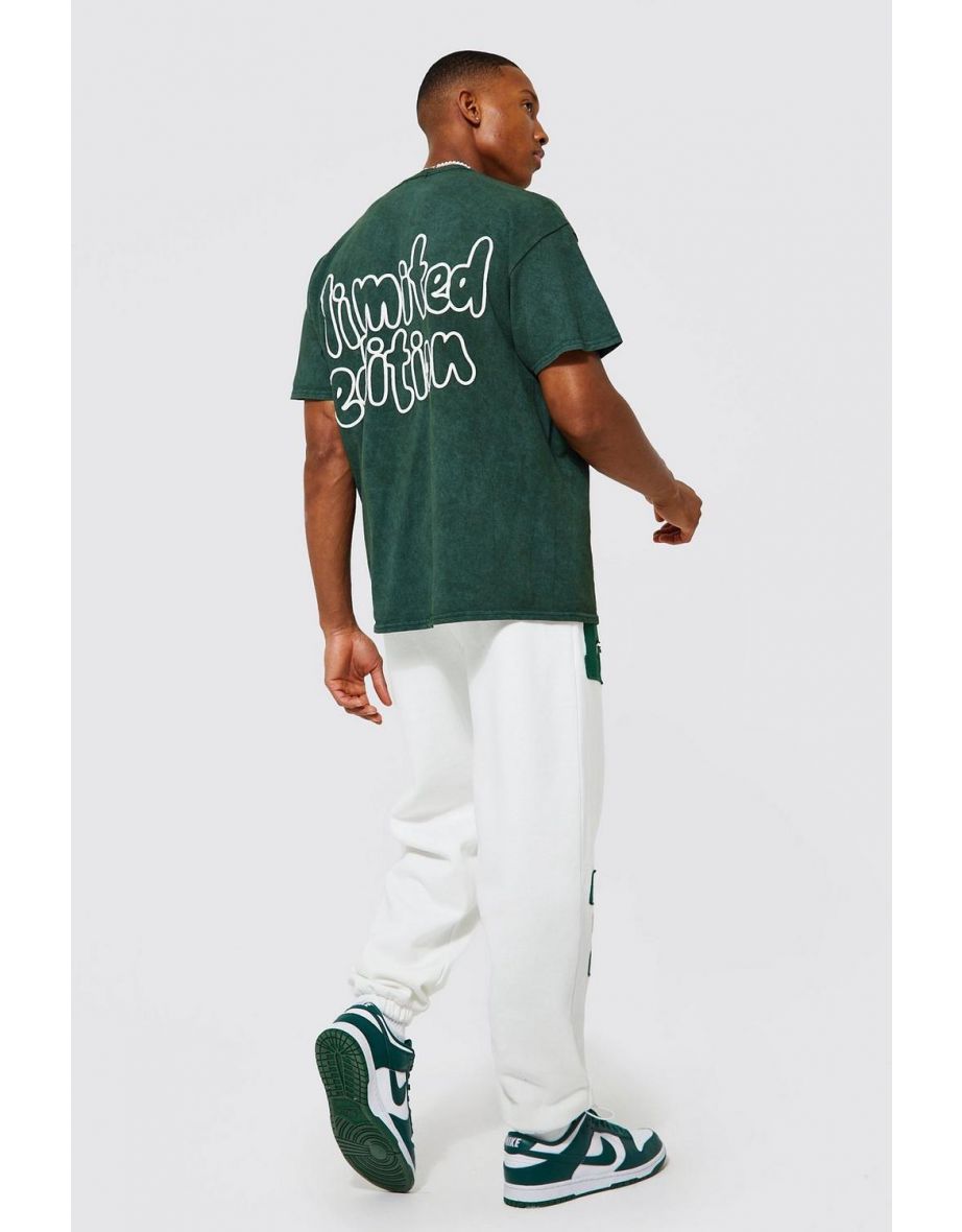 Oversized Limited Edition Acid Wash T-shirt - green - 2