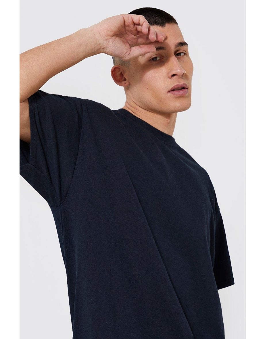 Oversized Limited Edition Eagle Print T-shirt - black - 2