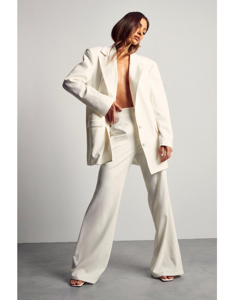 High Waisted Flared Trouser