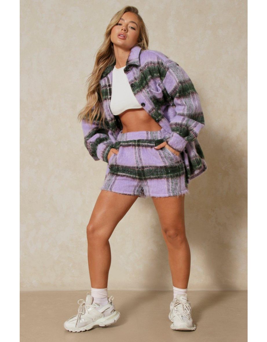 Premium Brushed Check Shorts